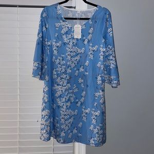 Small blue dress with flowers